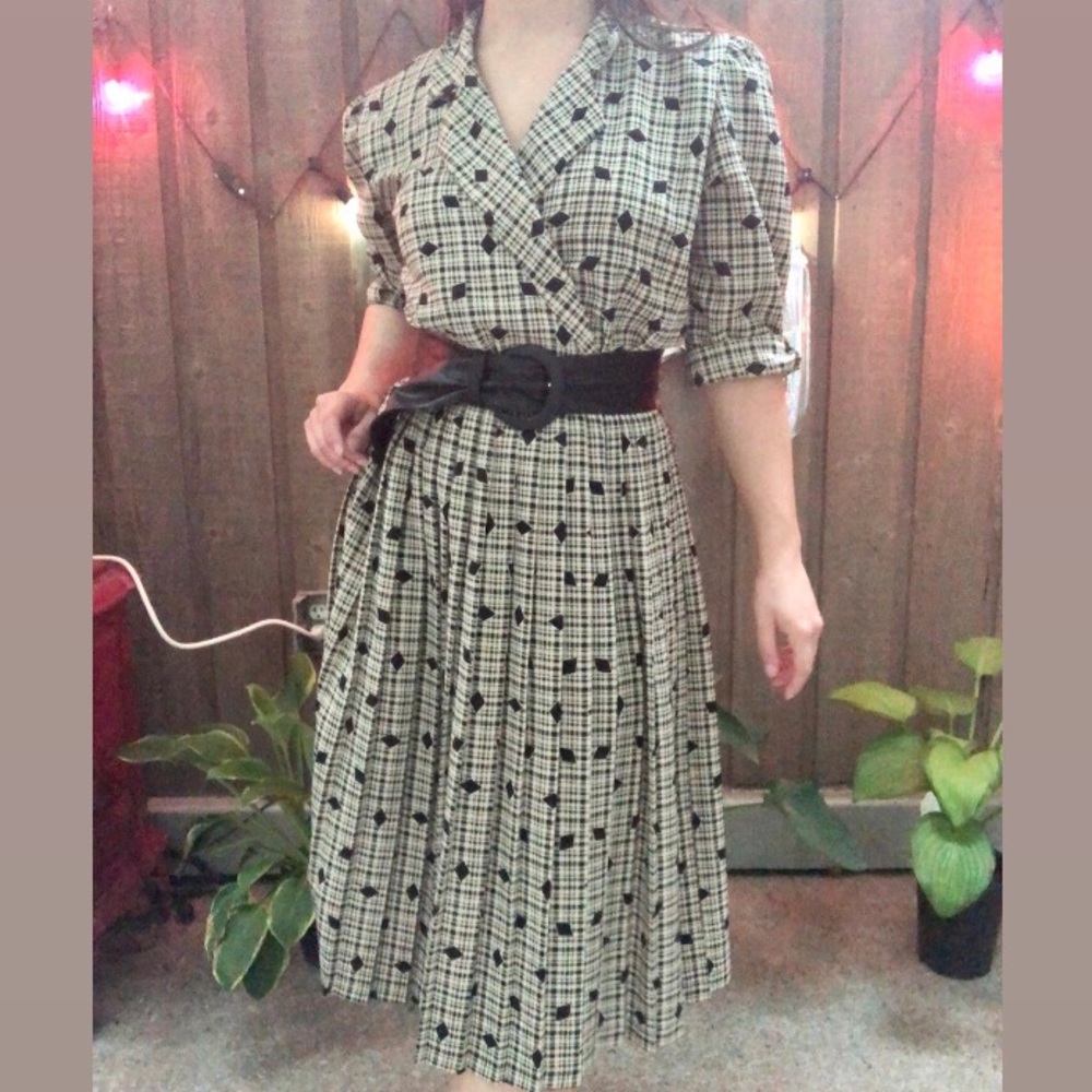 Vintage 80’s Dress with Shoulder Pads